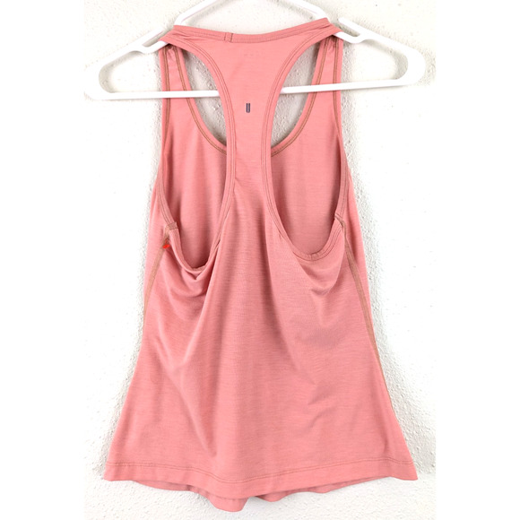 No Bull sz XS Racerback Tank Top knit peachy pink stretchy shirt 0440 - Picture 2 of 3